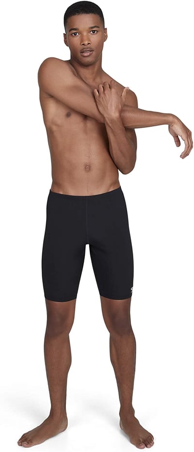 Speedo 男 運動及膝泳褲 Endurance+ 黑/NEW2