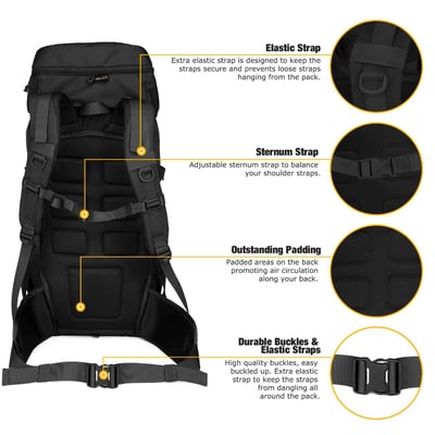 Mountaintop 50L 戰術軍用裝備包 登山包 附防雨罩 MPA59737