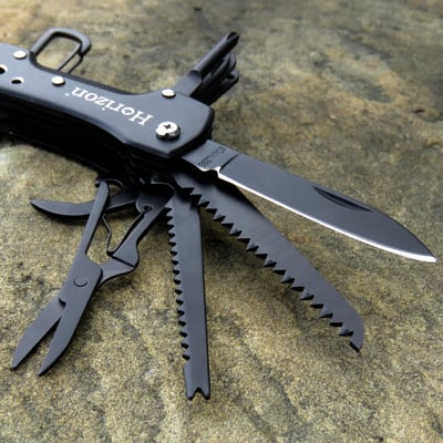 Horizon 天際線 黑化生態野營求生小刀 Safari Knife / 皇家多功能遊騎兵小刀 Ranger Knife7