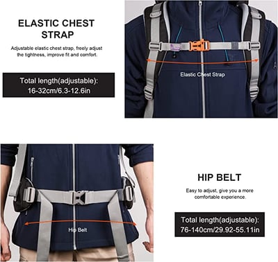 Mountaintop- 70L 輕量透氣可調整式登山包 雙色9