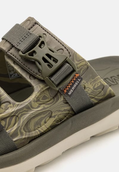 Merrell Hut Ultra Wrap 雙色迷彩 舒緩拖鞋 可調節 多色18