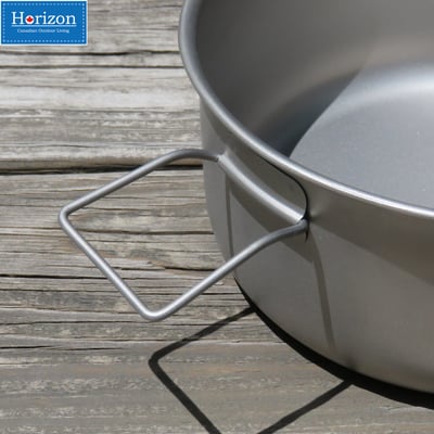 Horizon 天際線 純鈦戶外野營鍋/純鈦湯鍋1.8L│輕量，重量不到280g│可直火使用，好清洗不易生鏽6