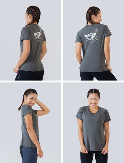 TAKODA Ogle 機能短袖攝影聯名系列-南湖大山 女款 深麻灰/沙漠棕5