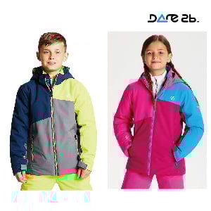 Dare2b 兒童四彈性防水透氣保暖外套 鋁灰/深海藍1