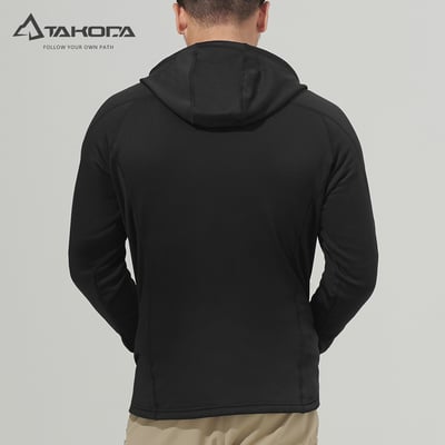 TAKODA  Skan 中層刷毛連帽外套 男款 黑色/暗岩藍 兩色11