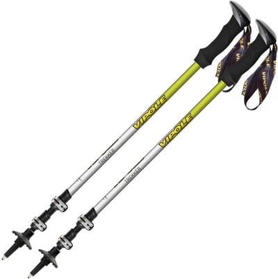 VIPOLE Trekker Violet鋁合金雙快調登山杖 果綠 /7075鋁合金/義大利製造/雙系統快扣+旋鈕/維修保固2