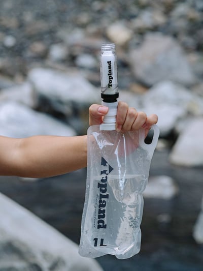 Topland 外接式行動濾水器 / 濾水器逆沖套件 新版設計 適用市面28mm口徑水袋 NEW4