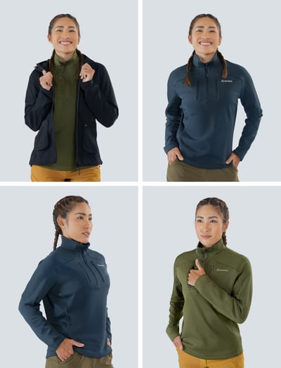 TAKODA Skan 厚版彈性刷毛套頭保暖衣 女款 兩色14