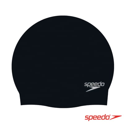 speedo 矽膠泳帽 SLOGAN CAP 加大版 大頭圍 長髮適用 不勒頭 多色3