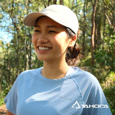 TAKODA Wiyaka 戶外透氣休閒跑帽 駝色/灰色6
