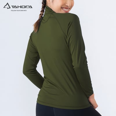 TAKODA Wi 環保機能輕量排汗速乾拉鍊上衣 女款 多色4