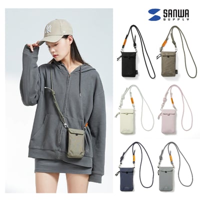 日本 SANWA SUPPLY BAG1隨身手機包 護照包 摺疊包 證件包 外出包1