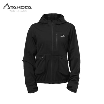 TAKODA Kinyan 彈性全防水降噪外套 女款 黑色2