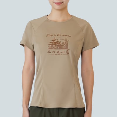 TAKODA  Ogle 環保機能短袖印花系列-369山莊 女款 兩色8