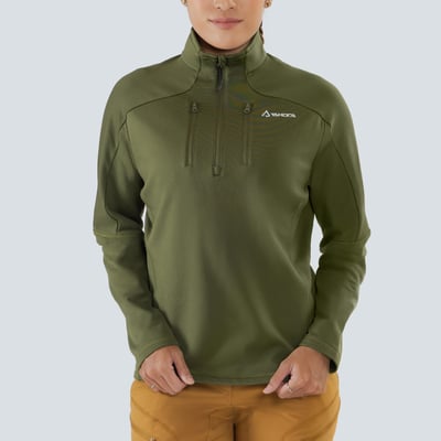 TAKODA Skan 厚版彈性刷毛套頭保暖衣 女款 兩色5