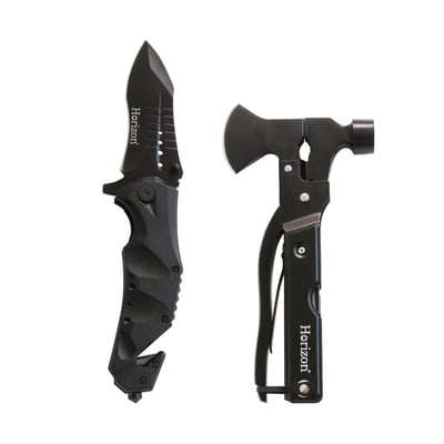 Horizon 天際線 黑化野人野外折疊刀/工具斧9