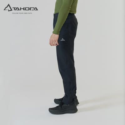 TAKODA 抗撕裂防風防潑登山長褲 男款 黑色/橄綠3