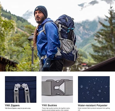 Mountaintop- 70L 輕量透氣可調整式登山包 雙色10