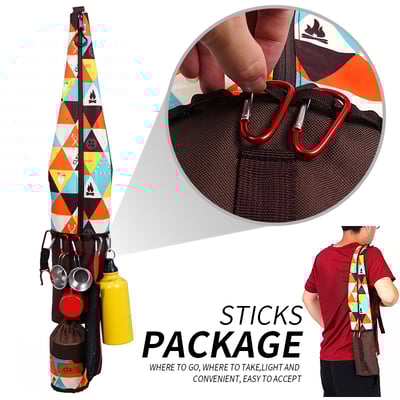 登山杖背包 2支裝 折叠易攜帶 收纳袋 600D牛津布面4