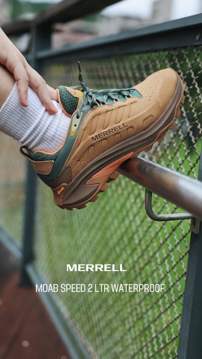 Merrell MOAB SPEED 2 LTR WATERPROOF 女 防水戶外登山鞋 土黃色 (038424)9