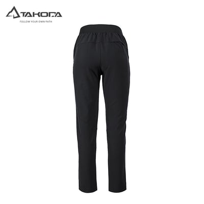 TAKODA 輕量彈性多功能快乾長褲 女款 午夜藍/黑色15