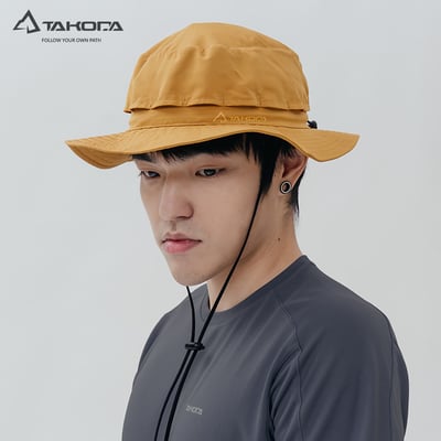 TAKODA Wiyaka 防潑水可收納漁夫帽 暖橘色/森林綠/黑色3