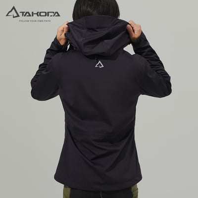 TAKODA Kinyan 彈性全防水降噪外套 女款 黑色5