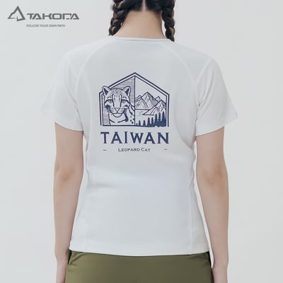 TAKODA Ogle 環保機能短袖印花系列- 台灣石虎 女款 單色1