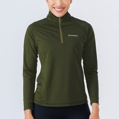 TAKODA Wi 環保機能輕量排汗速乾拉鍊上衣 女款 多色2