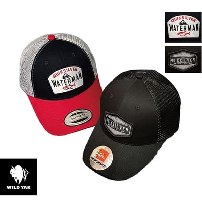 Quiksilver 網狀透氣遮陽帽 卡車帽 釣魚帽 滑板帽 棒球帽 男女通用1