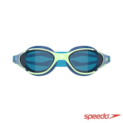 Speedo 成人 運動泳鏡 Biofuse2.0 鈷藍/淡綠3