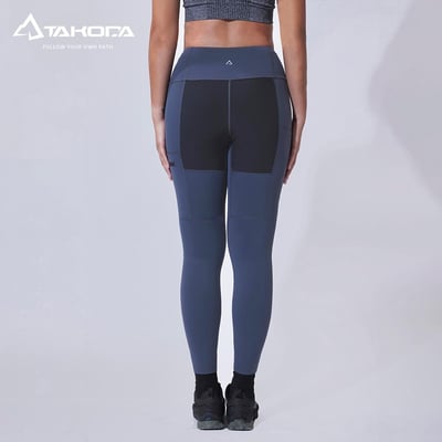 TAKODA 輕量耐磨登山緊身褲 女款 黑色 (包覆升級版)9