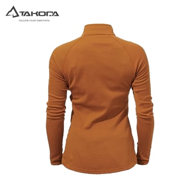 TAKODA  Maka 套頭拉鍊刷毛保暖衣 女款 黑/紫/灰/大地棕 四色24