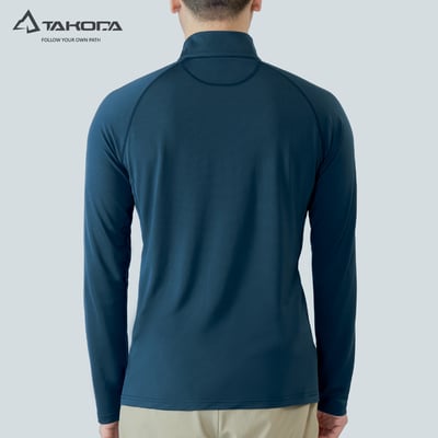 TAKODA Wi 環保機能輕量排汗速乾拉鍊上衣 男款 兩色4