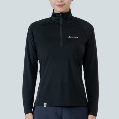 TAKODA Wi 環保機能輕量排汗速乾拉鍊上衣 女款 兩色8