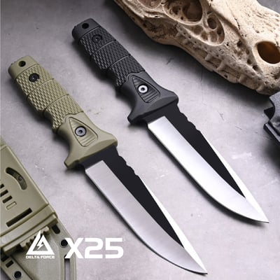 DELTA FORCE 波蘭户外多功能求生刀 潜水直刀 野營刀 高硬度10