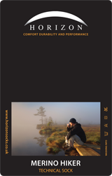 英國HORIZON-MERINO HIKER 美麗諾羊毛健行襪/多色10