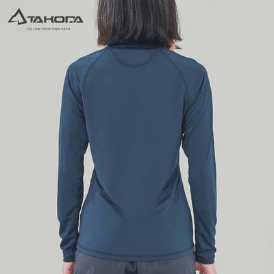 TAKODA Wi 環保機能輕量排汗速乾拉鍊上衣 女款 多色8