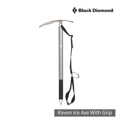 Black Diamond Raven Ice Axe With Grip (腕帶版) 健行 冰斧 登山 冰鎬1