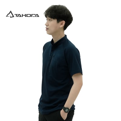 TAKODA Tipi 排汗吸臭都會休閒 POLO衫 男款 藏青色3