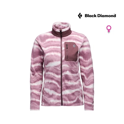 【Black Diamond】 W's Rift Full-Zip Fleece Jacket 女款刷毛保暖上衣 易洗 快乾 透氣 舒適 玫瑰岩1