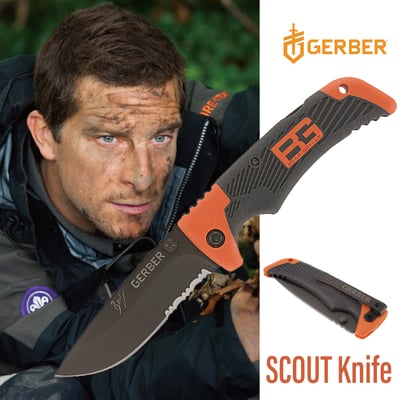 GERBER Bear Grylls Scout 貝爾求生系列折刀 野外求生刀 折刀 好攜帶1
