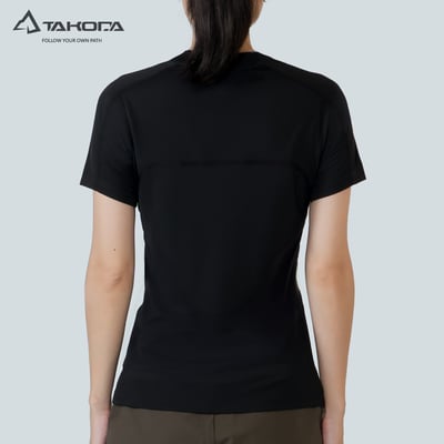 TAKODA Wi 環保機能輕量排汗半開襟短袖 女款 三色10