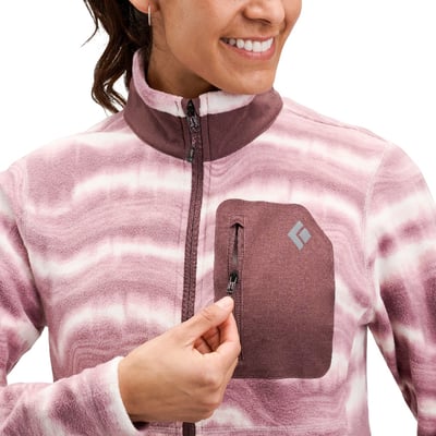【Black Diamond】 W's Rift Full-Zip Fleece Jacket 女款刷毛保暖上衣 易洗 快乾 透氣 舒適 玫瑰岩5