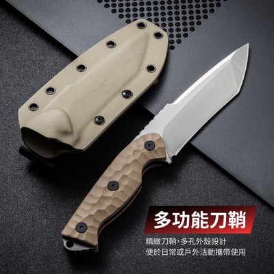 泰坦高硬度多功能户外野炊求生刀 重型加厚款 潛水刀 野營刀7