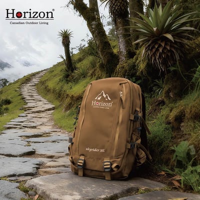 Horizon Outdoor 天行者負重強化減壓後背包 Skyrider 30L｜多夾層設計旅行登山背包│肩帶穩固好調節│背部減壓吸震軟板10