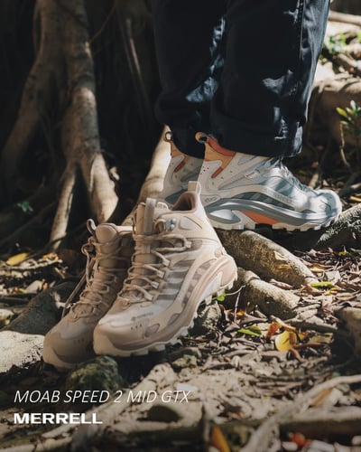 MOAB SPEED 2 MID GTX 防水登山健行鞋 女款 奶油棕(038822)8