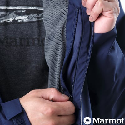 Marmot-Men's Solaris Jacket連帽GORE-TEX®防水透氣化纖保暖外套/藍色10