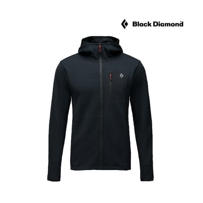 【Black Diamond】 Diverge Full Zip Hoody 保暖連帽外套 攀岩 休閒 外出 登山 跑步 黑色1