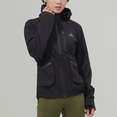 TAKODA Kinyan 彈性全防水降噪外套 女款 黑色1